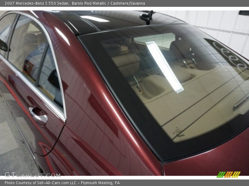 Barolo Red Metallic / Cashmere/Savanna 2007 Mercedes-Benz S 550 Sedan