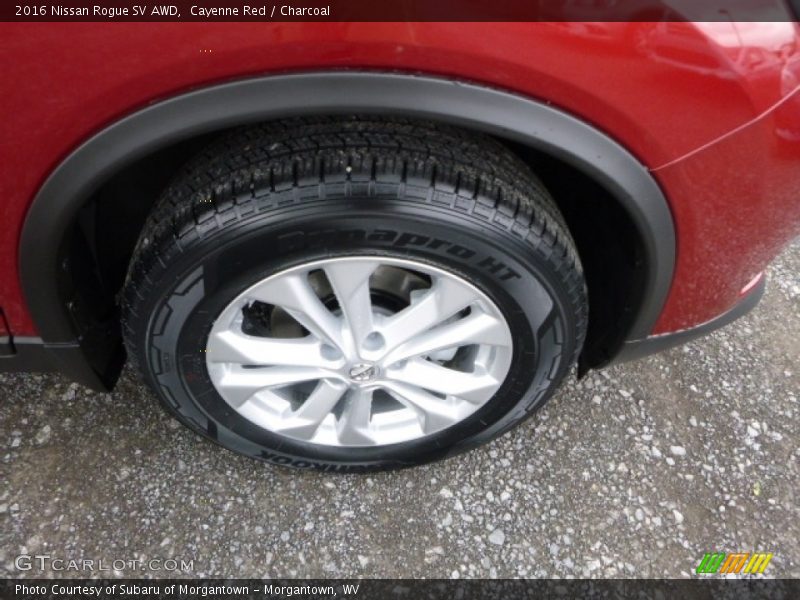Cayenne Red / Charcoal 2016 Nissan Rogue SV AWD