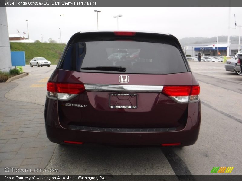 Dark Cherry Pearl / Beige 2014 Honda Odyssey LX