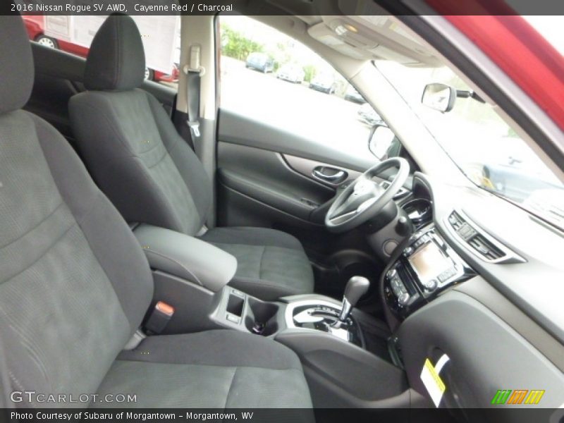 Cayenne Red / Charcoal 2016 Nissan Rogue SV AWD