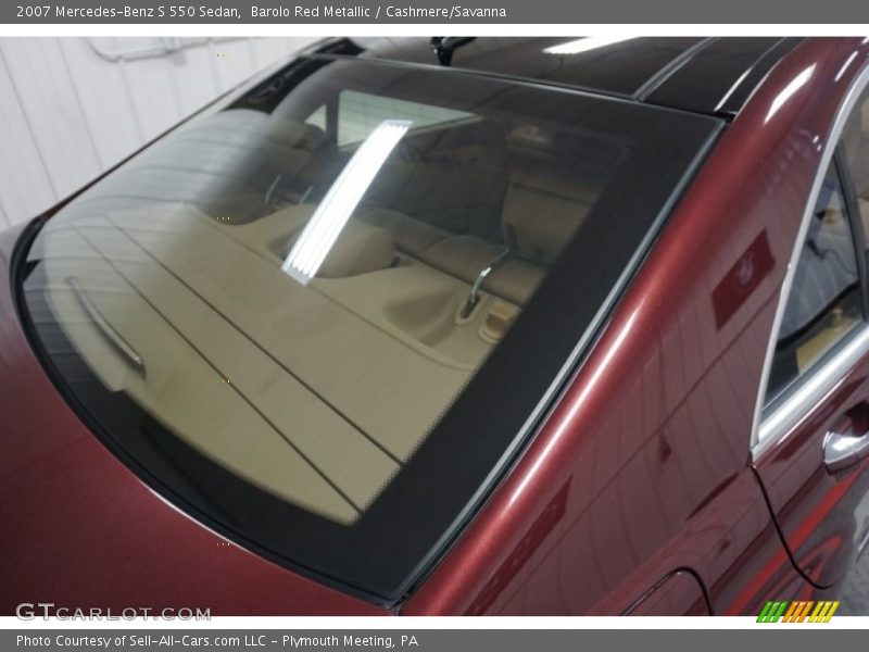 Barolo Red Metallic / Cashmere/Savanna 2007 Mercedes-Benz S 550 Sedan