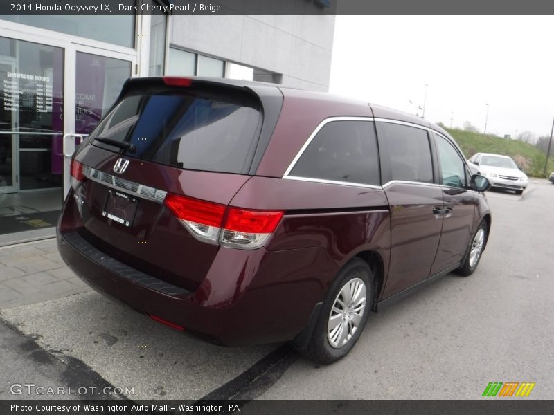 Dark Cherry Pearl / Beige 2014 Honda Odyssey LX