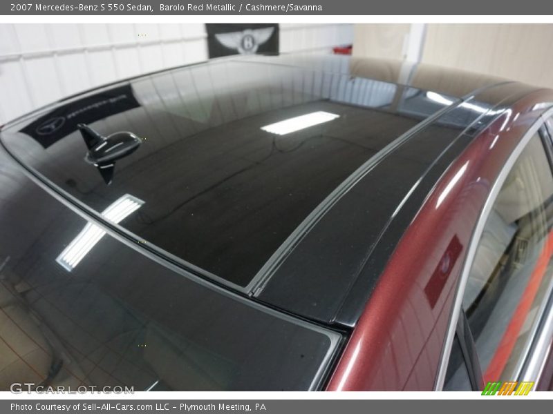 Barolo Red Metallic / Cashmere/Savanna 2007 Mercedes-Benz S 550 Sedan