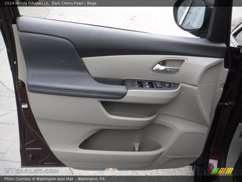 Dark Cherry Pearl / Beige 2014 Honda Odyssey LX