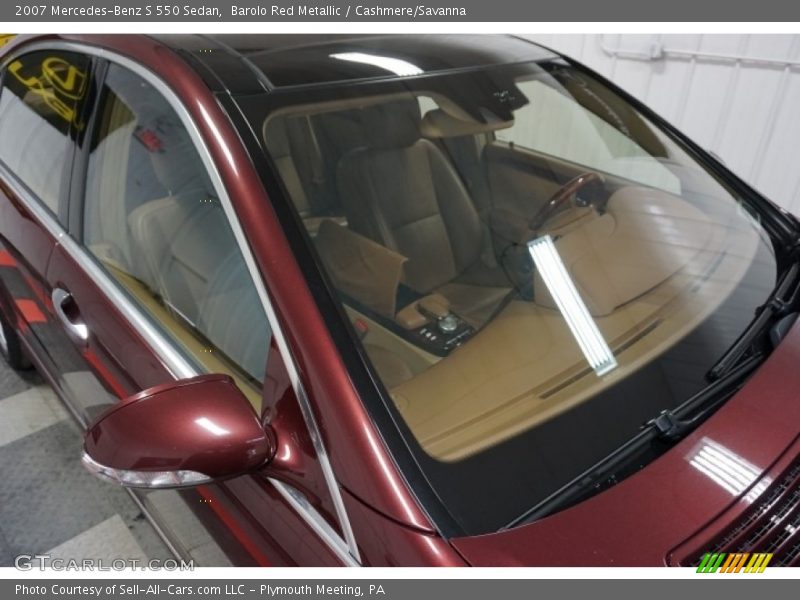 Barolo Red Metallic / Cashmere/Savanna 2007 Mercedes-Benz S 550 Sedan
