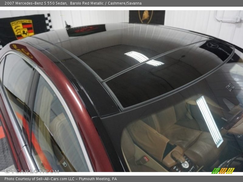 Barolo Red Metallic / Cashmere/Savanna 2007 Mercedes-Benz S 550 Sedan