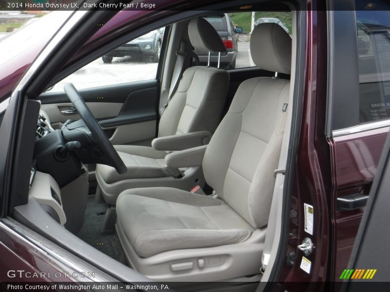Dark Cherry Pearl / Beige 2014 Honda Odyssey LX