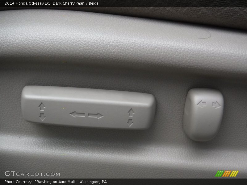 Dark Cherry Pearl / Beige 2014 Honda Odyssey LX