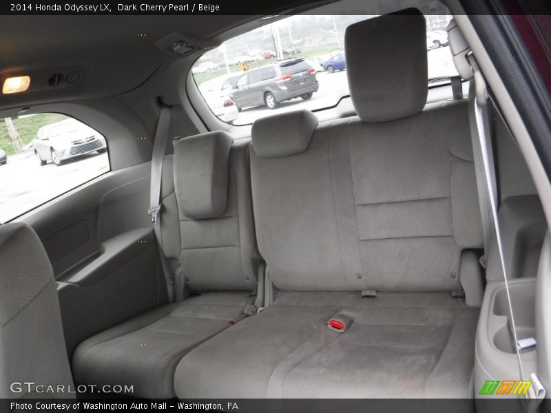 Dark Cherry Pearl / Beige 2014 Honda Odyssey LX