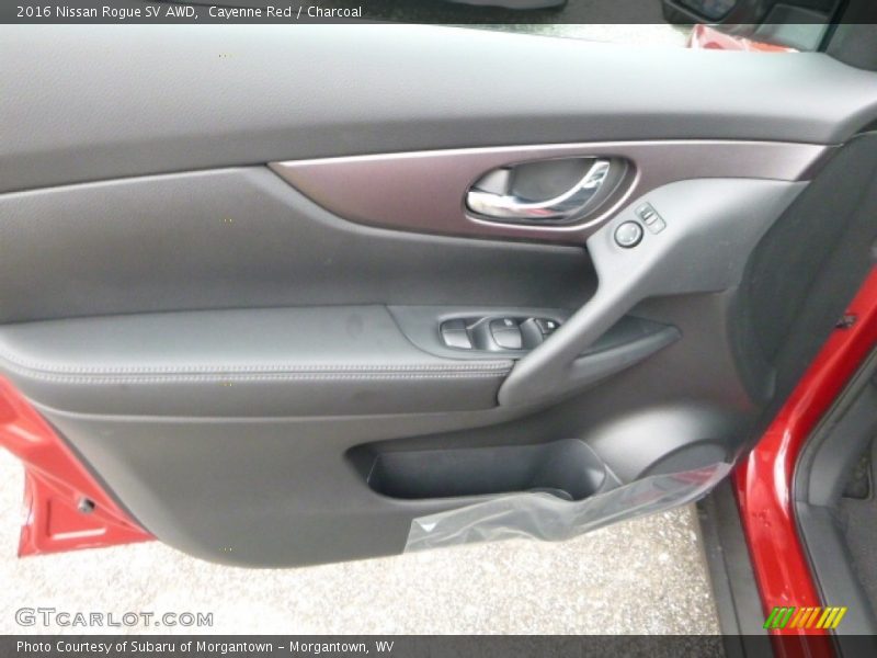 Cayenne Red / Charcoal 2016 Nissan Rogue SV AWD