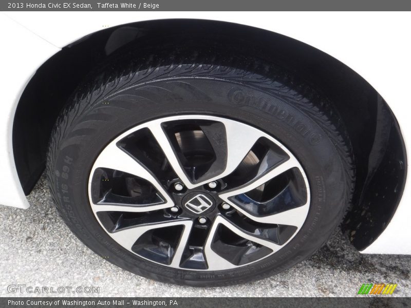 Taffeta White / Beige 2013 Honda Civic EX Sedan