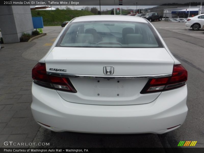 Taffeta White / Beige 2013 Honda Civic EX Sedan