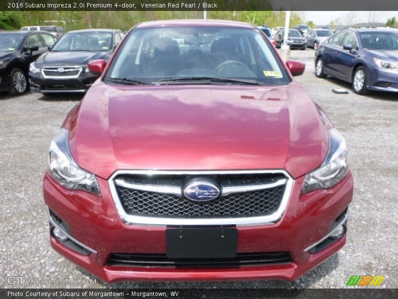Venetian Red Pearl / Black 2016 Subaru Impreza 2.0i Premium 4-door