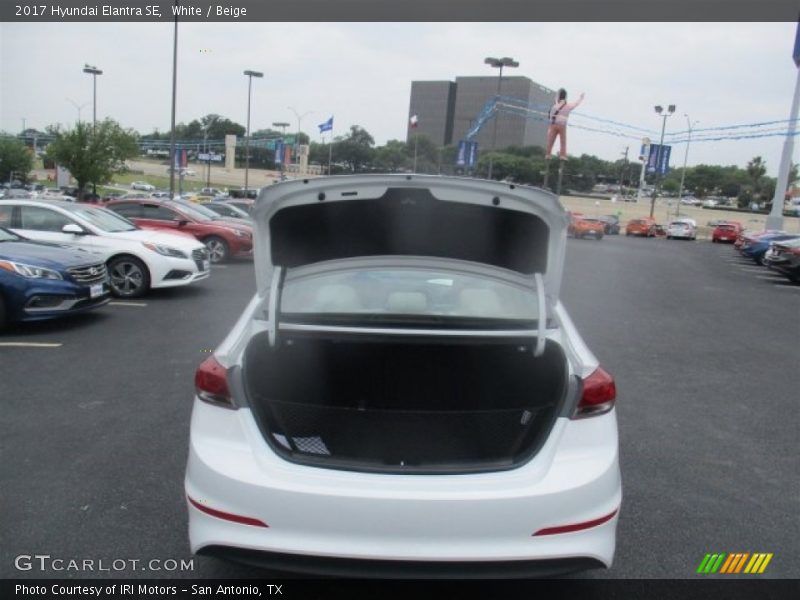 White / Beige 2017 Hyundai Elantra SE