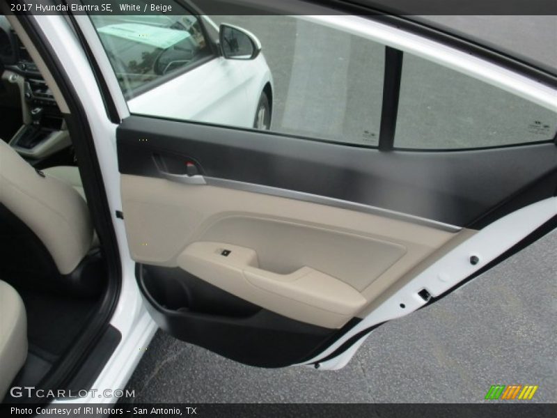 White / Beige 2017 Hyundai Elantra SE