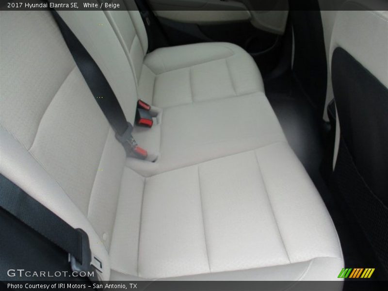 White / Beige 2017 Hyundai Elantra SE