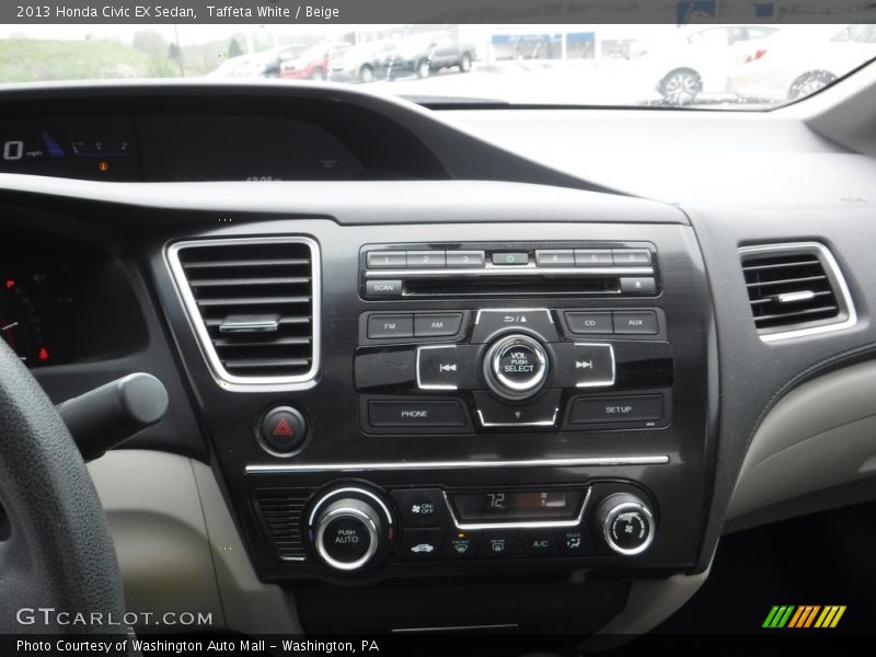 Taffeta White / Beige 2013 Honda Civic EX Sedan