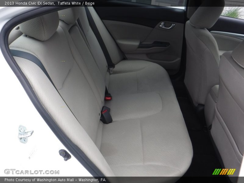 Taffeta White / Beige 2013 Honda Civic EX Sedan