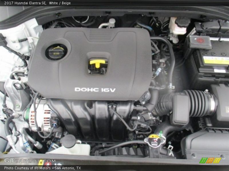 White / Beige 2017 Hyundai Elantra SE