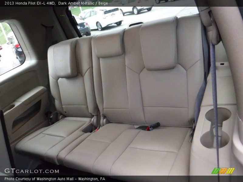 Dark Amber Metallic / Beige 2013 Honda Pilot EX-L 4WD