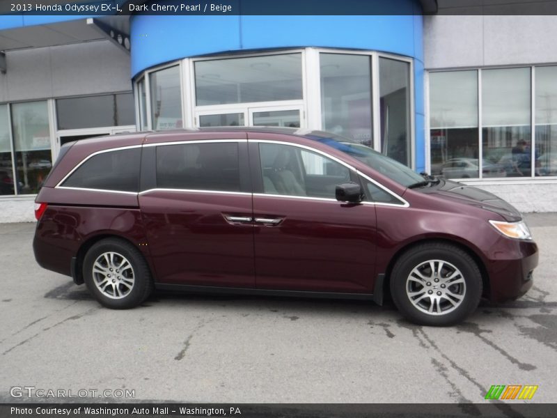 Dark Cherry Pearl / Beige 2013 Honda Odyssey EX-L