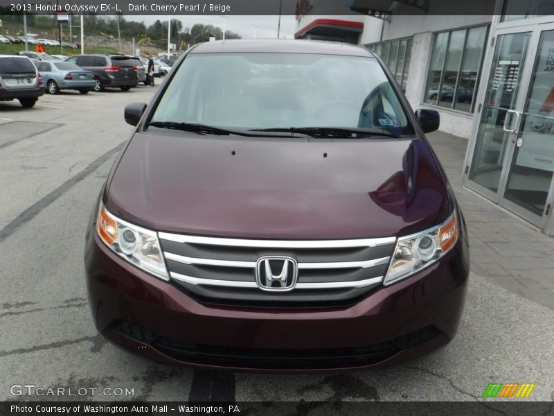 Dark Cherry Pearl / Beige 2013 Honda Odyssey EX-L