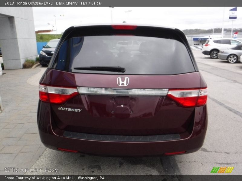 Dark Cherry Pearl / Beige 2013 Honda Odyssey EX-L