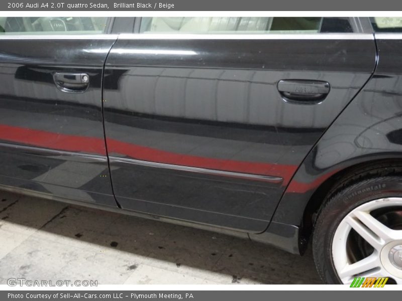 Brilliant Black / Beige 2006 Audi A4 2.0T quattro Sedan