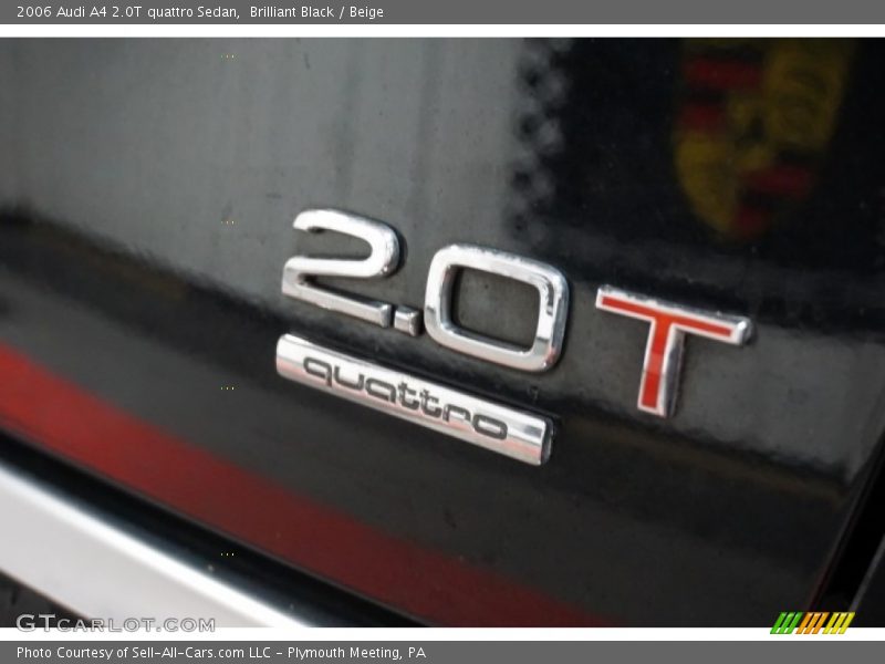 Brilliant Black / Beige 2006 Audi A4 2.0T quattro Sedan