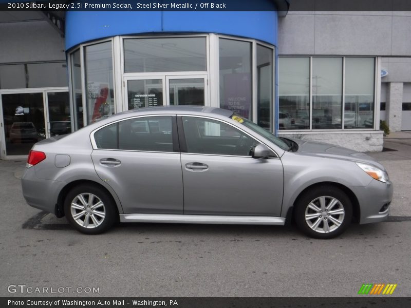 Steel Silver Metallic / Off Black 2010 Subaru Legacy 2.5i Premium Sedan