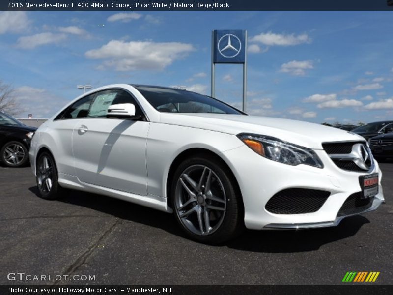 Polar White / Natural Beige/Black 2016 Mercedes-Benz E 400 4Matic Coupe