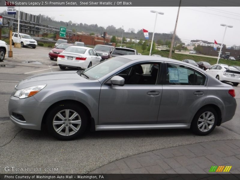 Steel Silver Metallic / Off Black 2010 Subaru Legacy 2.5i Premium Sedan