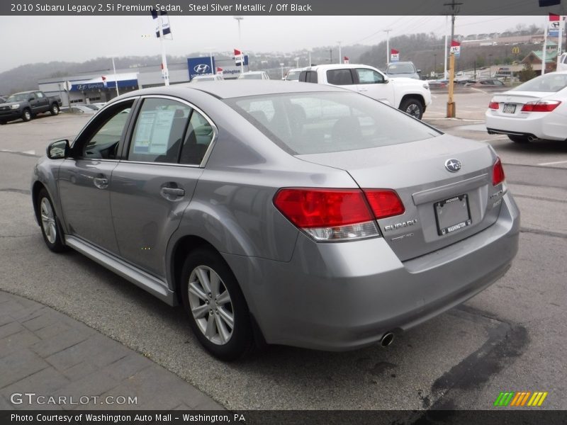 Steel Silver Metallic / Off Black 2010 Subaru Legacy 2.5i Premium Sedan