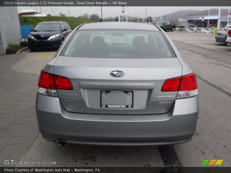 Steel Silver Metallic / Off Black 2010 Subaru Legacy 2.5i Premium Sedan