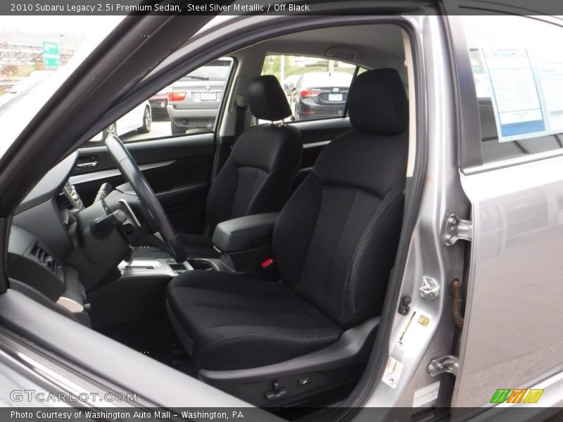 Steel Silver Metallic / Off Black 2010 Subaru Legacy 2.5i Premium Sedan
