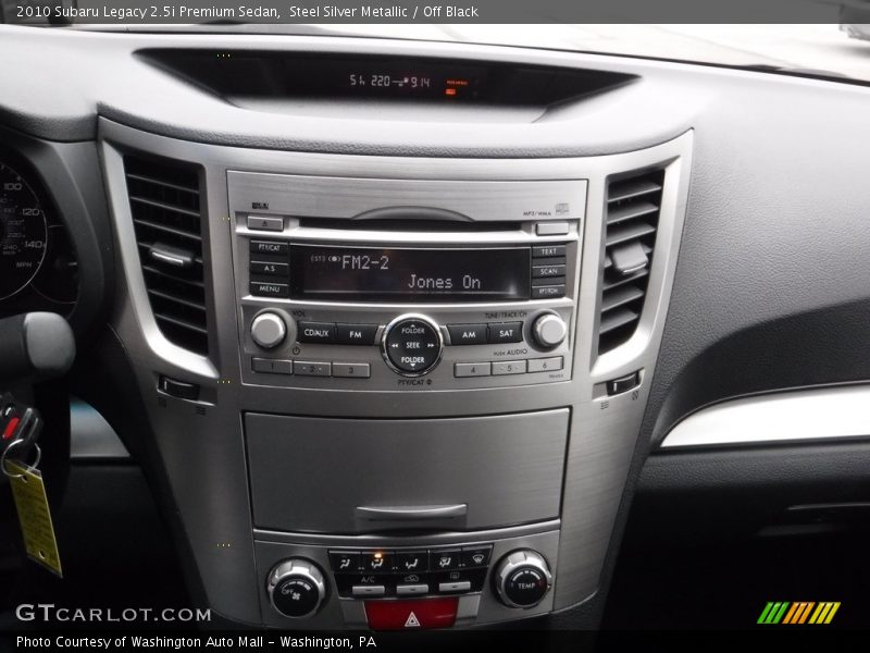 Steel Silver Metallic / Off Black 2010 Subaru Legacy 2.5i Premium Sedan
