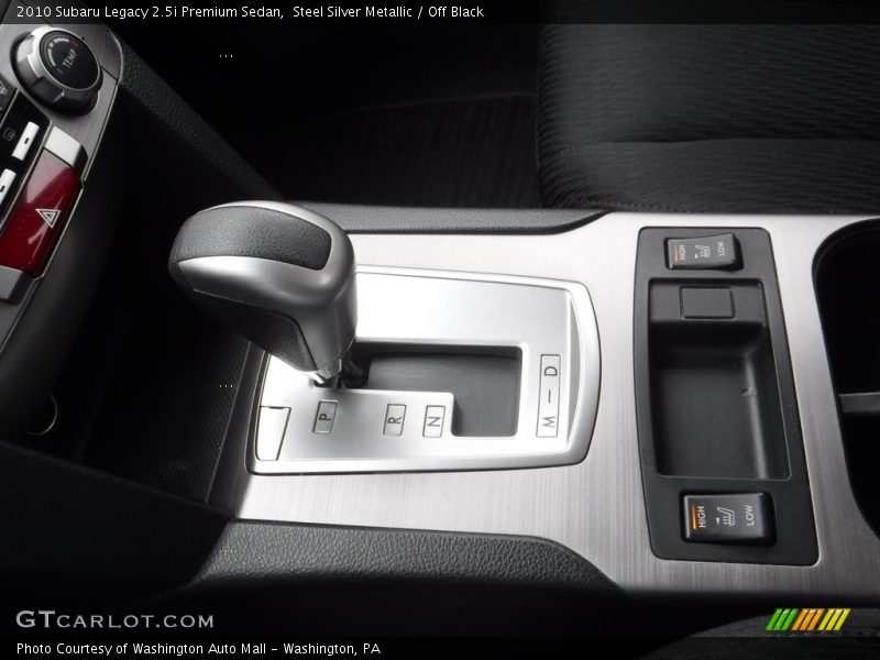 Steel Silver Metallic / Off Black 2010 Subaru Legacy 2.5i Premium Sedan