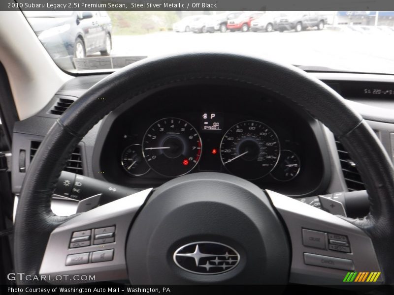 Steel Silver Metallic / Off Black 2010 Subaru Legacy 2.5i Premium Sedan