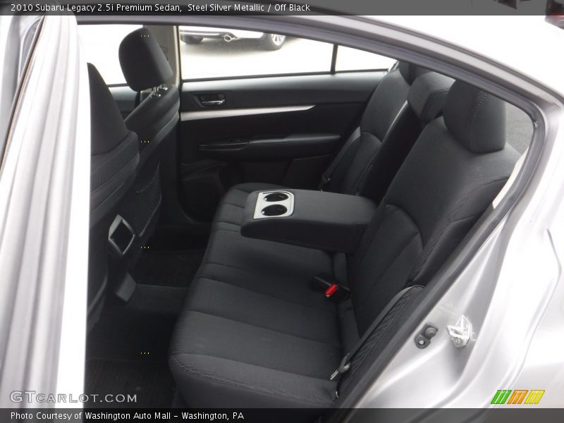 Steel Silver Metallic / Off Black 2010 Subaru Legacy 2.5i Premium Sedan