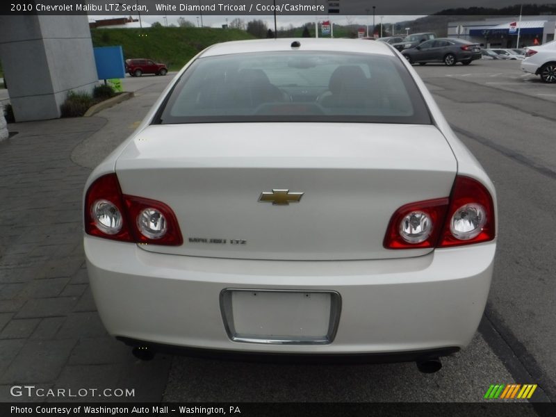 White Diamond Tricoat / Cocoa/Cashmere 2010 Chevrolet Malibu LTZ Sedan
