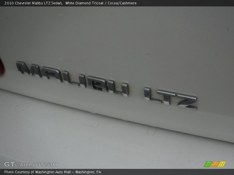 White Diamond Tricoat / Cocoa/Cashmere 2010 Chevrolet Malibu LTZ Sedan