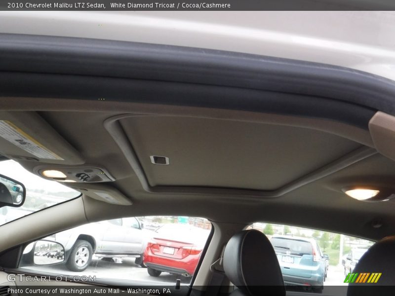 White Diamond Tricoat / Cocoa/Cashmere 2010 Chevrolet Malibu LTZ Sedan