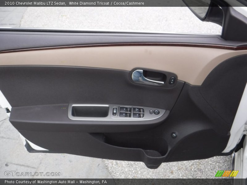 White Diamond Tricoat / Cocoa/Cashmere 2010 Chevrolet Malibu LTZ Sedan