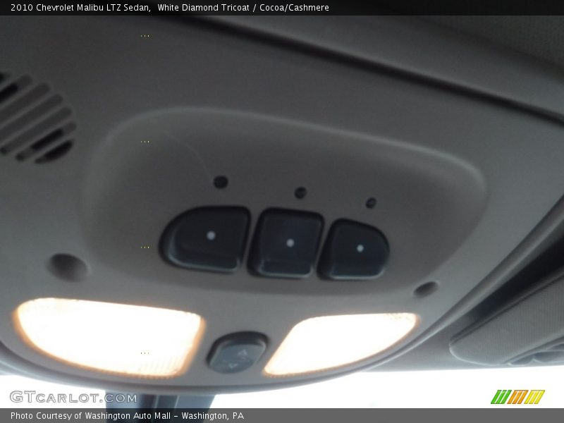 White Diamond Tricoat / Cocoa/Cashmere 2010 Chevrolet Malibu LTZ Sedan