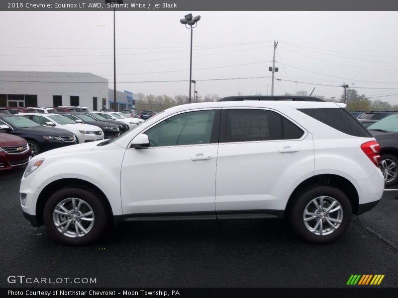 Summit White / Jet Black 2016 Chevrolet Equinox LT AWD