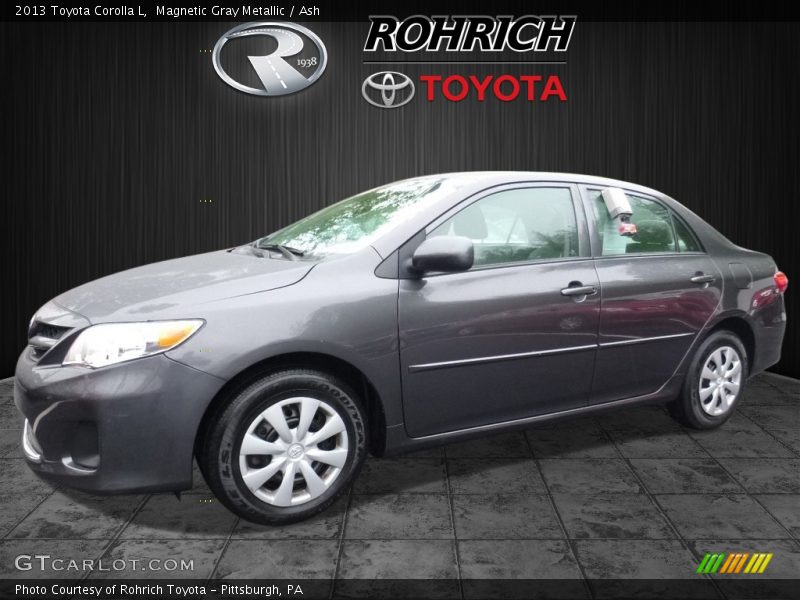 Magnetic Gray Metallic / Ash 2013 Toyota Corolla L