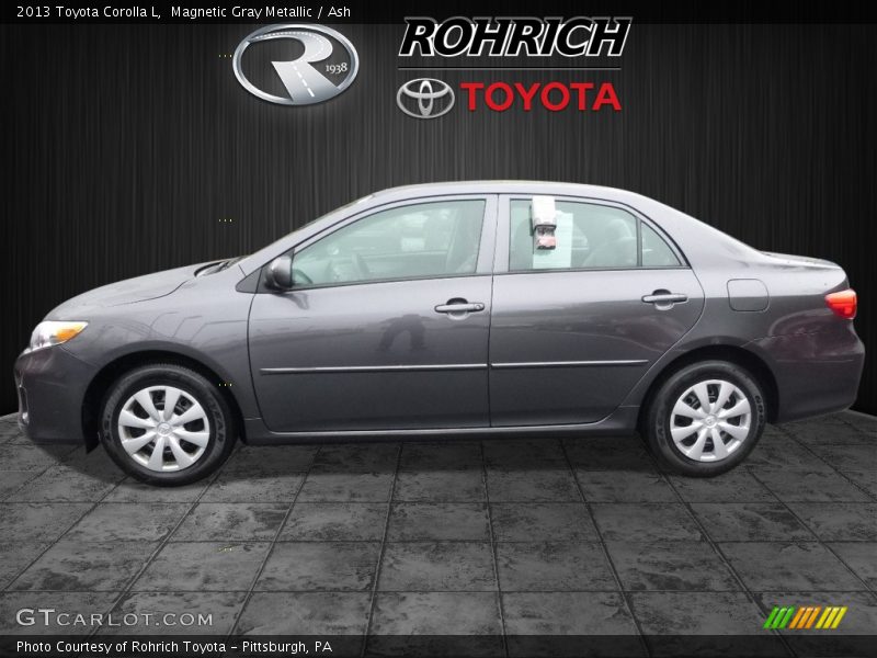 Magnetic Gray Metallic / Ash 2013 Toyota Corolla L