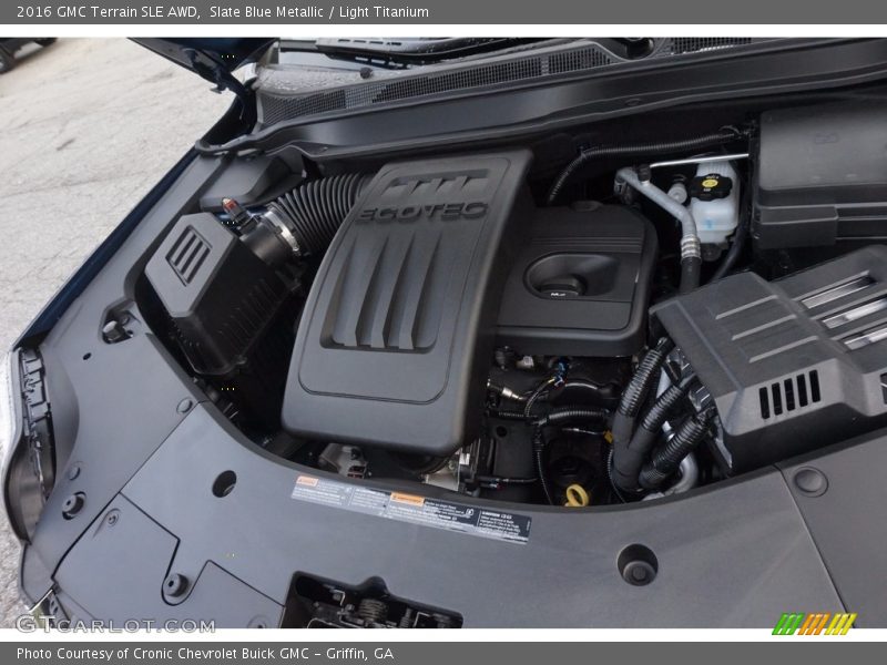 Slate Blue Metallic / Light Titanium 2016 GMC Terrain SLE AWD