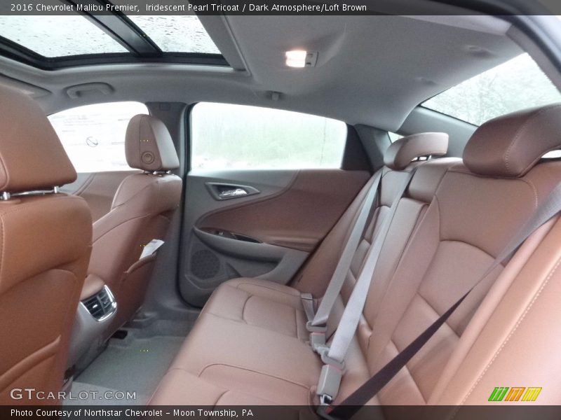 Iridescent Pearl Tricoat / Dark Atmosphere/Loft Brown 2016 Chevrolet Malibu Premier