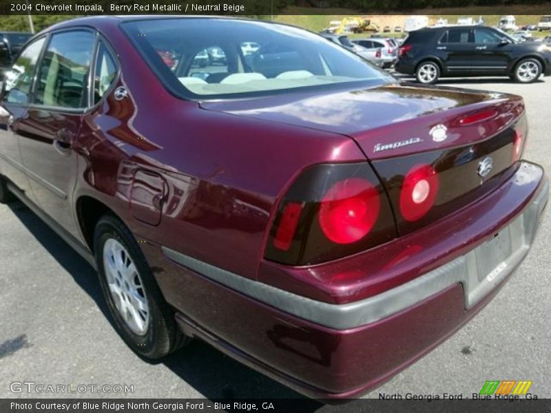 Berry Red Metallic / Neutral Beige 2004 Chevrolet Impala